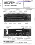SERVICE MANUAL (Anglais)