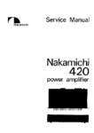 Nakamichi 420 • Manuel de service