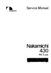 Nakamichi 430 • Manuel de service