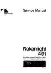 Nakamichi 481 • Manuel de service