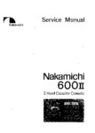 Nakamichi 600 II • Manuel de service