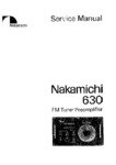 Nakamichi 630 • Manuel de service