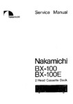 Nakamichi BX-100 • Manuel de service