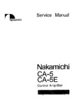 Nakamichi CA-5 et CA-5E • Manuel de service