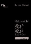 Nakamichi CA-7, CA-7, CA-7E et CA-70 • Manuel de service