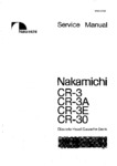 Nakamichi CR-3, CR-3A, CR-3E et CR-30 • Manuel de service