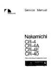 Nakamichi CR-4, CR-4A, CR-4E et CR-40 • Manuel de service