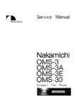Nakamichi OMS-3, OMS-3A, OMS-3E et OMS-30 • Manuel de service