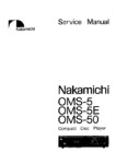 Nakamichi OMS-5, OMS-5E et OMS-50 • Manuel de service