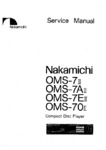 Nakamichi OMS-7 II et OMS-70 II • Manuel de service