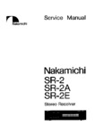 Nakamichi SR-2, SR-2A et SR-2E • Manuel de service