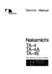 Nakamichi TA-4, TA-4A et TA-4E • Manuel de service