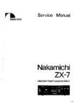 Nakamichi ZX-7 • Manuel de service