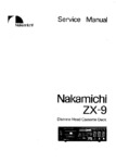 Nakamichi ZX-9 • Manuel de service