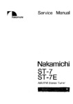 Nakamichi ST-7 et ST-7E • Manuel de service