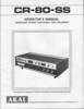 Akai CR-80 SS et CR-80 D-SS • Mode d'emploi (JPG)