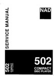 NAD 502 • Manuel de service