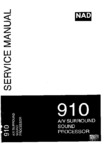 NAD 910 • Manuel de service