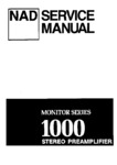 NAD 1000 • Manuel de service