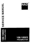 NAD 106 / 1000S • Manuel de service