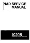 NAD 1020B • Manuel de service