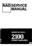 NAD 2100 • Manuel de service