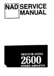 NAD 2600 • Manuel de service