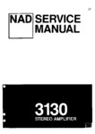 NAD 3130 • Manuel de service