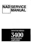 NAD 3400 • Manuel de service