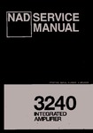 NAD 3240 • Manuel de service