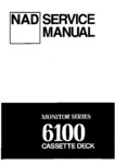 NAD 6100 • Manuel de service
