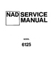 NAD 6125 • Manuel de service