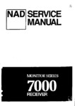 NAD 7000 • Manuel de service