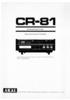 Akai CR-81 • Mode d'emploi (JPG)