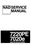 NAD 7020e et 7220PE • Manuel de service (27 pages)