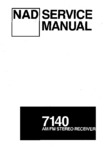 NAD 7140 • Manuel de service