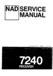 NAD 7240 • Manuel de service