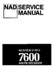 NAD 7600 • Manuel de service