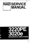 NAD 3020e et 3220PE • Manuel de service