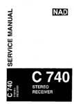NAD C 740 • Manuel de service