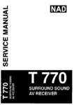 NAD T 770 • Manuel de service