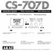 Akai CS-707 D • Mode d'emploi (JPG)