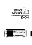 Luxman K-04 • Manuel de service