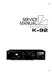 Luxman K-92 • Manuel de service