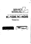 Luxman K-105 et K-405 • Manuel de service