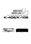 Luxman K-406 et K-106 • Manuel de service