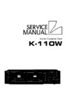 Luxman K-110W • Manuel de service