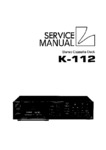 Luxman K-112 • Manuel de service