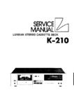 Luxman K-210 • Manuel de service