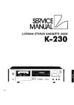 Luxman K-230 • Manuel de service